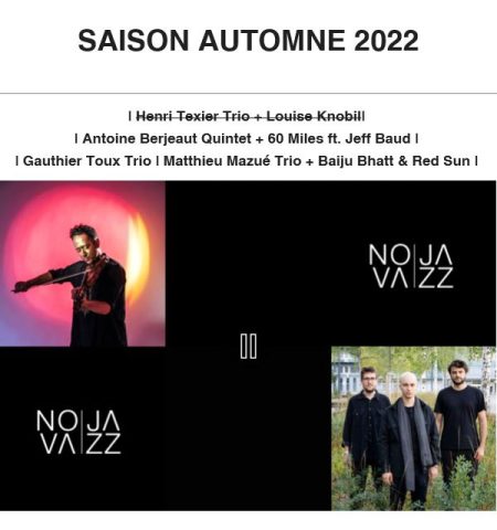 Novajazz automne 22
