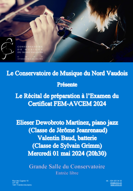 Récital Certificat 2024 piano j et batterie